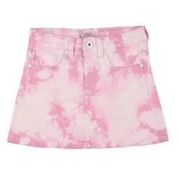 Pepe Jeans Kids Pink & White Tie Dye Skirt-picture-24