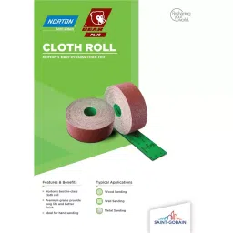 Norton Bear Plus Cloth Roll GA Series 60 Grit 50 m x 225 mm, GA114 image 2