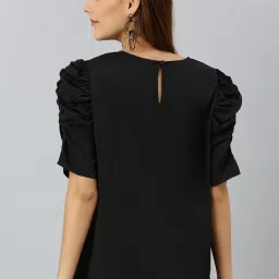 Sera Black Regular Fit Top image 2