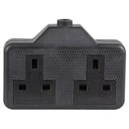 PRO ELEC SOCKET, EXTENSION, 2WAY, RUBBER, BLACK, 0139-BK-picture-15