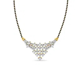 Kisna Diamond & Gold Jewellery 18k Gold & Diamond Aadhya Tanmaniya Mangalsutra for Women-image-79