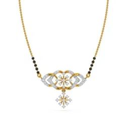 Kisna Diamond & Gold Jewellery 18k Gold & Diamond Juniper Mangalsutra for Women-image-40
