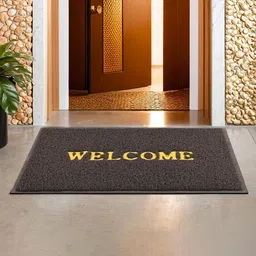 Aura 6Pcs Brown & Black Self-Designed Anti-Slip Eco-Friendly Absorbent Large Doormats image 4