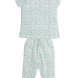 Smarty Kids Green Printed Top with Pyjamas image 2
