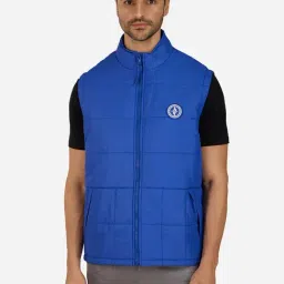 Skechers Blue Regular Fit Puffer Jacket-image-78