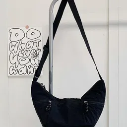 StyleCast x Revolte Women Solid Half Moon Zip Detail Shoulder Bag-picture-35
