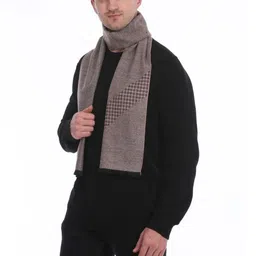 Moda Rapido Men Acrylic Mufflers With Fringed Border image 3