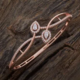 Kushal's Fashion Jewellery Rose-Gold Tone Kada for Women-picture-23