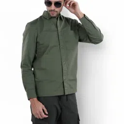 Celio* Duck Green Regular Fit Shirt-image-71