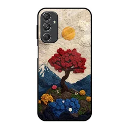 QRIOH FiberMuse Floral Printed Samsung Galaxy M34 5G Silicone Back Case-image-92