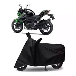 Auto Pearl Bike Cover for Kawasaki Z400 (Black)-picture-40