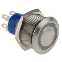 RS PRO Illuminated Push Button Switch Panel Mount 22.2 mm Cutout DPDT White LED 250 V AC, 1759650-picture-29