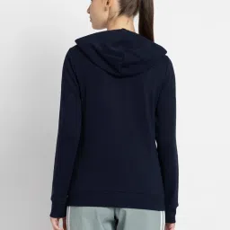 Adidas Navy Striped Hoodie image 2