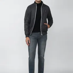 Academy By Van Heusen Grey Slim Fit Printed Jacket image 5