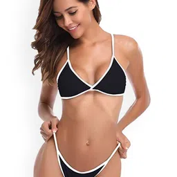 Dahr Shoulder Straps Neck Swim Bikini Set-picture-29