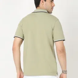 R&B Green Slim Fit Polo T-Shirt image 2