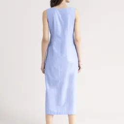 Fablestreet Blue Cotton A-Line dress image 2