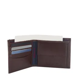Tommy Hilfiger Juventus Brown Solid Bi-Fold Wallet for Men image 5
