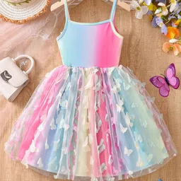 INCLUD Girls Shoulder Straps Fit & Flare Dress-picture-10