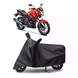 Auto Pearl Polyester Two Wheeler Cover for Hero Xtreme 200R (Grey)-picture-41