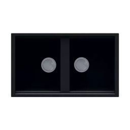 Jayna Quartz Collection Best 32x20x08 inch Ghisa Finish Metaltek Double Bowl Kitchen Sink, BEST 450-picture-18
