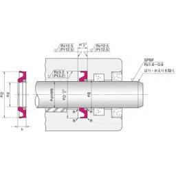 NOK φ120x135.5 mm Heat Resistant Polyurethane Rubber + Polyamide Resin Packing Seal, HBY 120 135.5 6 (U641)-picture-46