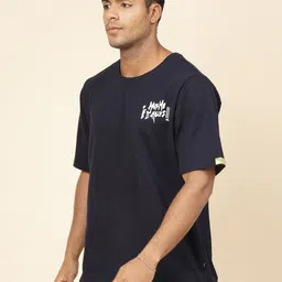 Metronaut Typography Printed Oversized Pure Cotton T-shirt image 4