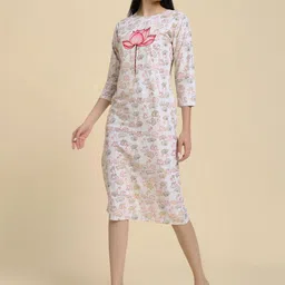 Attire Empire Floral Print Sheath Midi Dress image 2