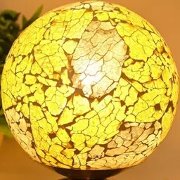 1ST TIME Yellow Glass Cylinder Table Lamps image 2
