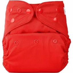 Bumberry Cloth Diaper Cover With One Bamboo Insert - Red image 1