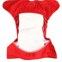 Bumberry Cloth Diaper Cover With One Bamboo Insert - Red image 3