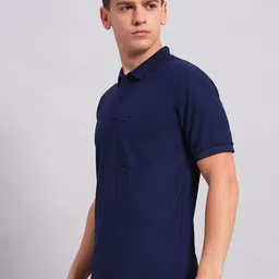 BLACK BLINK Men Solid Polo Collar T-shirt image 4