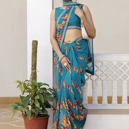KALINI Printed Pure Georgette Saree-picture-5
