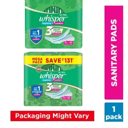 Whisper Ultra Clean XL+ Wings Sanitary Pads - 60 Pads image 4