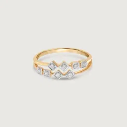 Mia by Tanishq 14k (585) Diamond Yellow Gold Ring for Women image 3
