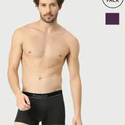 Frenchie Assorted Snug Fit Trunks - Pack of 2-picture-41