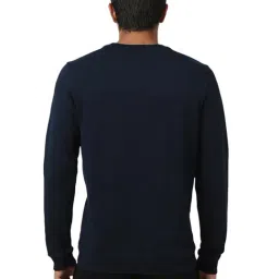 Van Heusen Navy Slim fit Typography Sweatshirts image 2