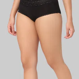 INTIMATE QUEEN Mid-Rise Hipster Briefs IQ-MBU-BLACK-XS image 2