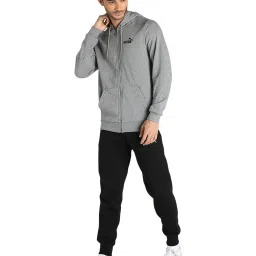 Puma Essentials Grey Hooded Sweatshirt image 5