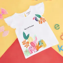 Pantaloons Baby Snow White Cotton Printed T-Shirt-image-94