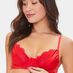 Forever 21 Red Non Wired Non Padded Full Coverage Bra-image-72