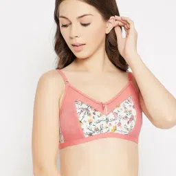 Clovia Pink Non Wired Non Padded Full Coverage Bra-image-69