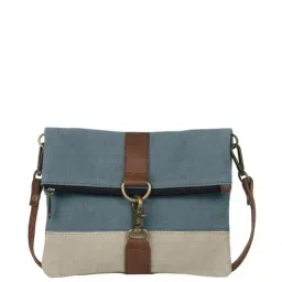 Mona B Blue Solid Small Sling Handbag-picture-12