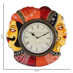 eCraftIndia WOWW563 Decorative Analog Multicolour Wall Clock image 2