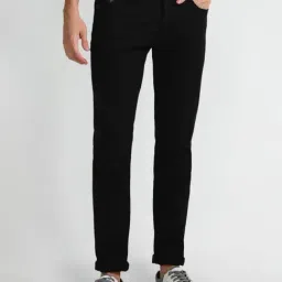 U.S. Polo Assn. Denim Co. Black Cotton Slim Fit Logo Printed Jeans-image-44