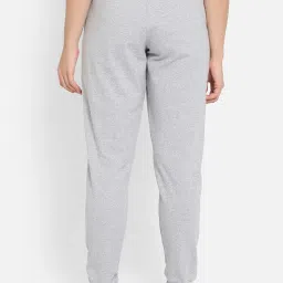 Clovia Light Grey Textured Joggers image 2