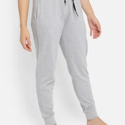 Clovia Light Grey Textured Joggers image 3