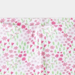 R&B Kids White Floral Regular Fit Leggings image 4