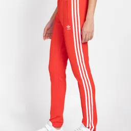 Adidas Originals Red Striped Track Pants image 3