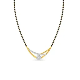 Kisna Diamond & Gold Jewellery 14k Gold & Diamond Ananya Mangalsutra for Women-image-66